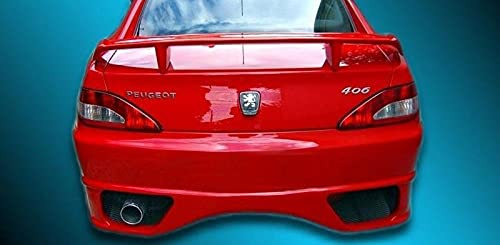 ProTuning Aileron de coffre arrière style DTM pour Peugeot 406 Facelift 1999-2005, 406 Prefacelift 1995-1999, Rouge, Fibre de Verre Non Peint, Boulonné