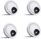 4-piece 60mm Desk Cable Grommets, Computer Desk Metal Cable Hole, Round Cable Hole Cover for Desktop Cable Organizer（Grey)