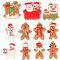 ENYACOS traditioneller Ingwer Mann, Weihnachtsbaumschmuck zum Aufhängen, Lebkuchenmann Weihnachtsbaumschmuck Weihnachtsanhänger Christbaumschmuck hängend Lebkuchenmann Weihnachtsornamente (C)