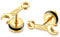 Mens Biker Wrench Stud Earrings Pierced Stainless Steel Spanner Mechanic Tool Ear Plugs Earrings
