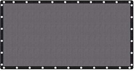 VICLLAX Shade Fabric Sun Shade Cloth Privacy Screen with Grommets for Patio Garden Pergola Cover Canopy 10x20 FT, Grey
