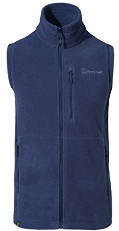 Berghaus Herren Prism Polartec Interactive Gilet Fleece-weste, Zusätzliche Wärme, Smart Fit, Extra Bequem Fleece Vest, Blau, XL EU