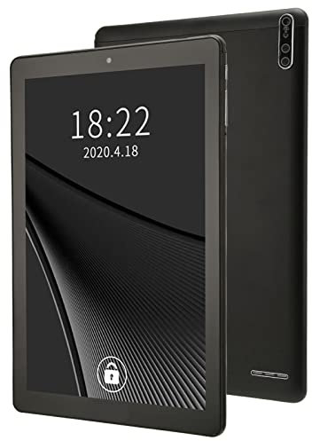PUSOKEI Tabletas Android, 3G Network Octa Core Tablet PC, 3GB RAM 64GB ROM, 10in HD IPS Touch Screen, WiFi, Dual Camera, Dual Sim Card Slots, 6000mah Battery