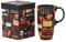 DUSVALLY Ceramic Mug Large Coffee Mug Tall Cups Porcelain Latte Tea Cup with Lid and Gift Box 17oz,Movie