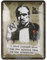 Nostalgic-Art Retro Blechschild, 15 x 20 cm, The Godfather – Learn from the streets – Geschenk-Idee für Film-Fans, Original Lizenzprodukt (OLP), aus Metall, Vintage Design, Blechschilder Sprüche