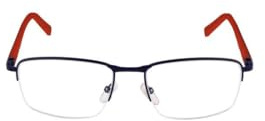 FILA Brille mit Sehstärke für Herren optional mit Sonnenbrillentönung oder Blaulichtfilter, Quadratisch, gefertigt aus Edelstahl (inklusive Brillenetui)