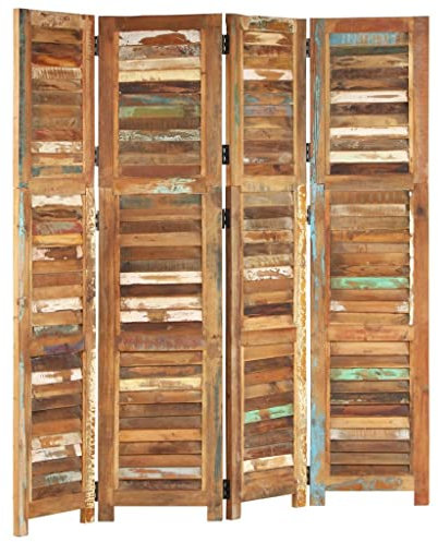 Raumteiler 168 cm Massivholz Altholz Artikelmaterial: Massives Altholz mit einer gemischten Farbe