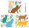 MAYJOYDIY 3 Stück Katzen Schablonen 30 × 30cm Katzen Zeichnungs Und Malvorlagen Katzen Schmetterlings Gras Katzenpfotenabdruck Musterschablonen Mit Pinsel An Der Wand Holz Bastelstoff
