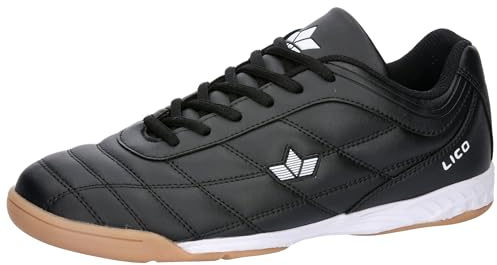Lico Herren Rockfield Hallenturnschuhe, Schwarz/Weiss, 45 EU