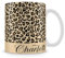 Personalised Cheetah Print Mug Custom Name, Leopard Print, Animal Print Coffee Mug.