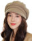 AIDIER Damen Eleganter Ballonmütze Warme Gatsby Schirmmütze Wintermütze Schiebermütze Dick Wolle Barett Maler Mütze mit Roll up Visor Wolle Baskenmützen Kappe