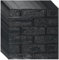10 PCS 3D Brick Effect Wall Panels, 35x35cm Peel and Stick Brick Wallpaper, Waterproof Self Adhesive Wall Tiles for Bedroom Bathroom Kitchen (Black)