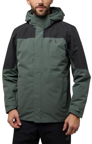 Jack Wolfskin Herren Romberg 3in1 Jkt M, Slate Green, 3XL EU
