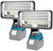 AUTOJARE 2 Stück Akku Lampe für Makita 18V 90W Kabellose Led Arbeitsleuchte 7500LM Tragbares Flutlichter 2 Helligkeitseinstellungen Baustellen Lampe mit 2 USB-Aufladung (7 zoll, kein Akku)