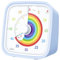 Yunbaoit Visueller Timer mit Schutzhülle, Regenbogen-Scheibe 60-Minuten-Countdown-Timer für Kinder und Erwachsene, leises Time Management-Werkzeug(Hellblau)