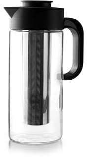 IBILI - Carafe à infuseur pour café/thé - Borosilicate - Filtre en acier inoxydable 18/10, Clair
