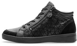 ara Damen Rom Sneaker, Schwarz, 39 EU