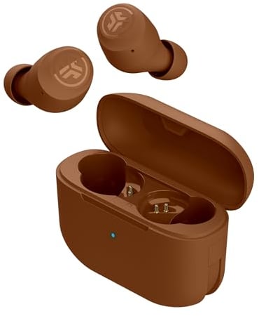 JLab Go Air Pop+ In Ear Kopfhörer kabellos Bluetooth, True Wireless Kopfhörer, 35+ Std Headphones, kabellose Ohrhörer, Earbuds mit Mikrofon, USB-C Ladebox, Dual Connect, EQ3 Sound, Tone 1615