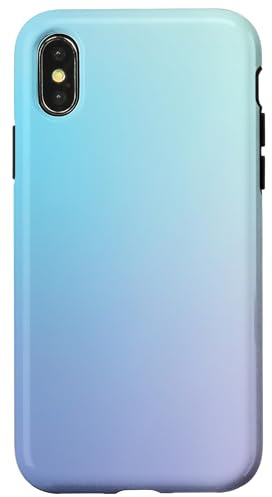Hellblauer Farbverlauf Hülle für iPhone X/XS