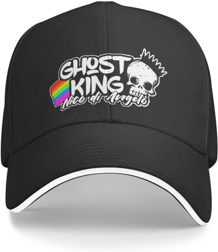 Baseballkappe Snapback-Sonnenhut Kopie von Percy Jackson Solangelo Geisterkönig Nico di Angelo Baseballkappe Sonnenhut Baseballkappe für Männer und Frauen Hip-Hop Geburtstagsgeschenk