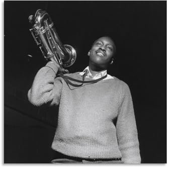 KPOKAHT Jazz of Hank Mobley Poster, Gemälde, Leinwand, Wandkunst, Wohnzimmer, Poster, Gemälde, 50 x 50 cm