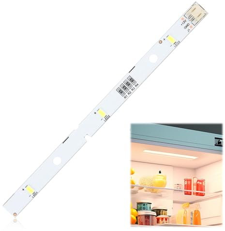 LED Light Strip for RONGSHENG HISENSE Refrigerator LED Fridge Light Bar E349766 1629348 MDDZ-162A 1529227 DC12V 2W Compatible with Kenwood Fridge KIFF5017 KIFF5020 KIFF7017 KIFF7020