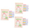 SEWACC 3st Kaninchen-wandkalender Aus Holz Wandkalender 2022-2023 Wandkalender Dekor 2023 18-monats-kalender Karikatur Cartoon-kaninchen-wandkalender Tageskalender 2023 Rosa Papier