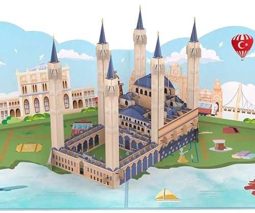 MOKIO® Pop-Up Karte – Türkei – 3D Geburtstagskarte für einen Türkei Urlaub, Istanbul Grußkarte zum Geburtstag