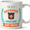 MUGFFINS Daughter Mug - in English - World's Best - with Doodle - Funny Gift - Ceramic 11oz Mug