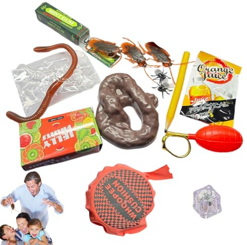 April Fools Joke Toys, praktische Pranks Pack, Joke Toys Box, April Fools Pranks, Best Pranks with Gag Toys and Practical Fun April Fools Joke Toys and Gadgets for Festivals und Gatherings