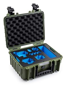 B&W International Transportkoffer Outdoor 3000 (PP.117) Bronze Grün – für GoPro 9, 10, 11, 12 und 13 – wasserdicht (IP67), staubdicht, schlagfest, extrem robust