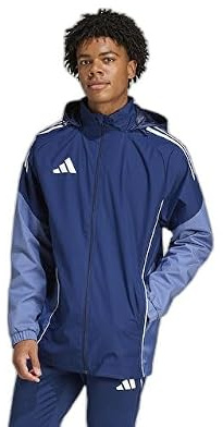 adidas Veste coupe-vent Tiro 25 Competition All Weather pour homme, Bleu, XXL
