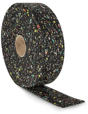 1x Alfa Terrassen-Pad Rolle 80 mm x 8 mm x 10 m Bautenschutzrolle für Unterkonstruktionen Gummigranulat