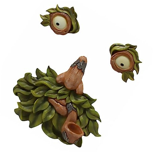 TOYANDONA Pendentif Visage Arbre Lumineux Décoration Cadeau Halloween Statue Résine