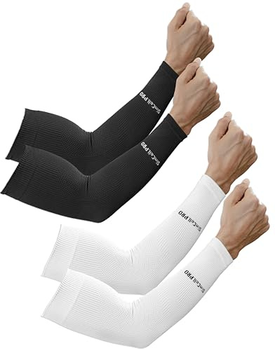 SLIMCELL Armstulpen Arm Sleeve Kompression Volleyball Armschoner UV UPF 50+ | Armsleeve Sport, Armlinge Radsport, Arm Sleeve gaming, Basketball, Handball, Tennis, Padel, Golf, Atmungsaktiv, Made in Italy