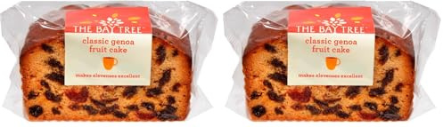 The Bay Tree Sultana Mixed Peel & Cherries Cake – 310g | Classic British Fruit Cake with Mixed Peel, Sultanas & Glacé Cherries | Handmade in the UK | Great for Gifts & Tea Time (Pack of 2)