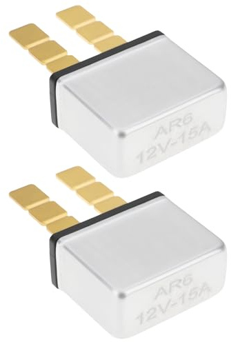 SG Store 2 Stück 6-12V 15A Automatischer Rückstell-Leistungsschalter Kompatibel mit ATO ATC AF 257 APR Flachsicherungen