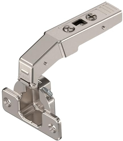 Blum Inc. 79T9550 Clip Top Inset Screw-On Blind Corner Cabinet Door Hinges with 95-Degree Opening Angle and Self Close Function, Nickel Plated by Blum