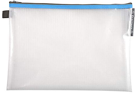 Exacompta 34150E Aktentasche - Tasche - Reißverschluss - aus weichem Polypropylen - Ordnungsformat A4 - Farbe zufällig
