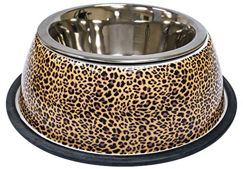 Croci Steel Bowl Animalier Leopard 200ml