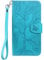 Aisenth for iPhone SE 2nd/3rd Gen Case, Flip Case for iPhone 7/8, The Tree of Life Embossed PU Leather Wallet Phone Folio Case Magnetic Protective Cover with Kickstand, Card Slots (Blue)