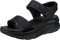 Skechers Damen D'LUX Walker New Block Sportsandale, Black Mesh, 38 EU