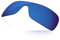 LenzReborn Verres polarisés de rechange pour lunettes de soleil Oakley Batwolf OO9101 - Plus d'options, Bleu marine - Miroir polarisé, Taille unique