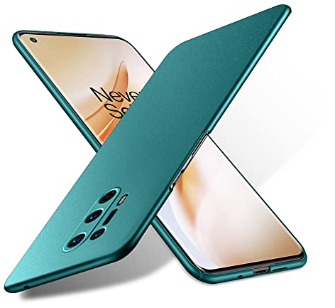 Bastmei für OnePlus 8 Pro Hülle, Ultraleicht Ultradünn Kratzfest rutschfest Kameraschutz Mattierte Textur Hart PC Handyhülle Hülle für OnePlus 8 Pro (Grün, Mattierte)