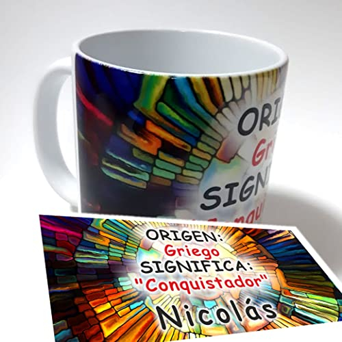 Heraldys Taza personalizada con el origen y significado del nombre