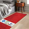 KARAT Bettvorleger Barcelona - Shaggy Bettumrandung - Teppich Läufer für Schlafzimmer Wohnzimmer - Flauschiger Teppichläufer (67 x 160 cm, Rot)