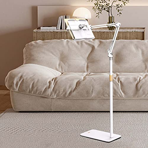 BIEGEN Buchständer Leseständer Bett Buchhalter Leseständer Höhenverstellbar Kochbuchständer Metall Kochbuchhalter Zusammenklappbar Ergonomischer Off White