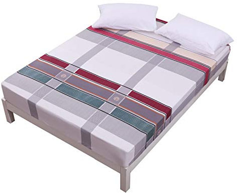 spannbettlaken matratzenschoner,Kinderzimmer-Cartoon-Druck,gebürstetes,wasserdichtes,tiefes Taschen-Spannbettlaken,passend für Matratzen bis zu 30 cm tief,quadratisch 1.100 cm x 200 cm x 30 cm