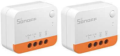 2 Pack SONOFF ZBMINIL2 Extreme Zigbee 3.0 Smart Light Switch,Works with Alexa, SmartThings Hub, Google Home, SONOFF ZBBridge(No Neutral Required)