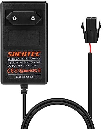 Shentec Ladegerät Kompatibel mit Batterie Husqvarna Automower 18V Ladegerät 320 330X 420 430 430X 440 450X 520 550 ersetzt 580 68 33-01